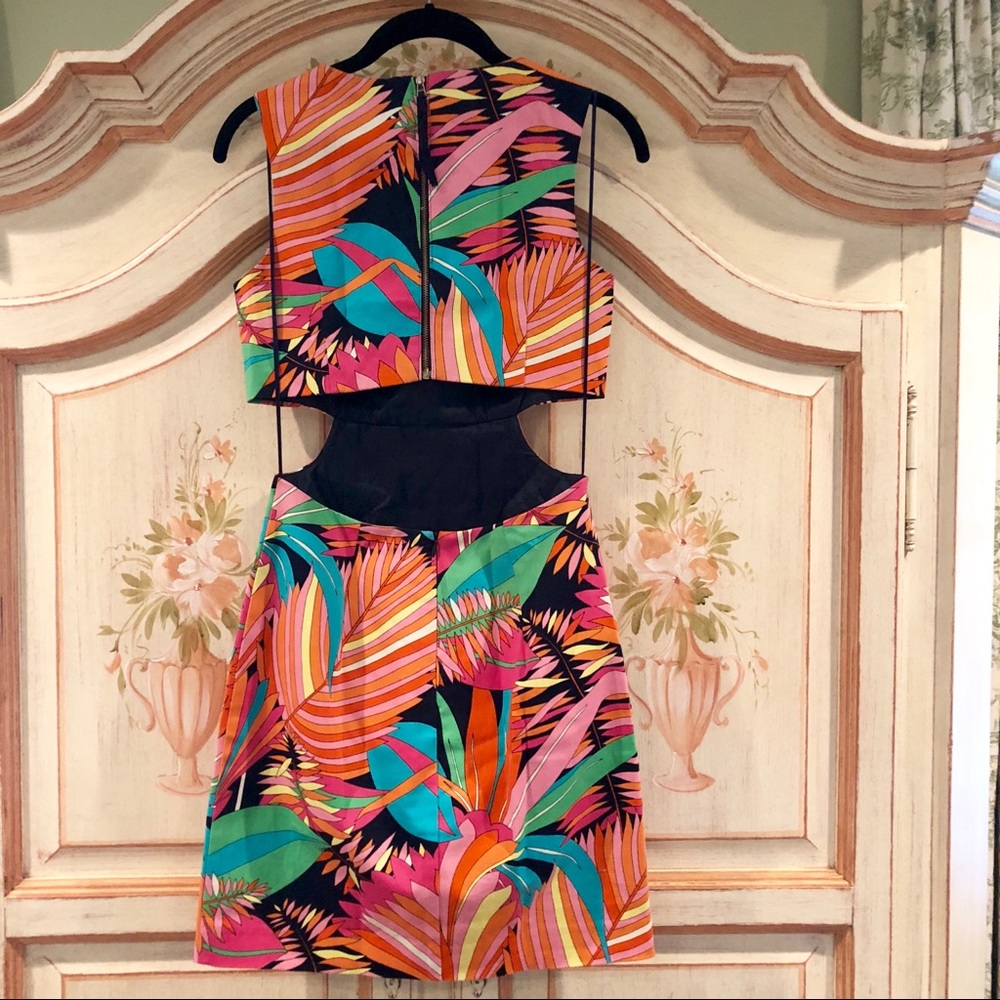 Trina Turk District Dress Size 0 navy and multicoloured print - Picture 4 of 5